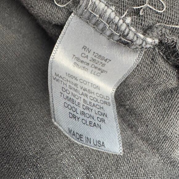 Nilli Lotan Liam Jersey Shirt Button Front Shirt Charcoal Black Size S NWOT - Picture 10 of 11